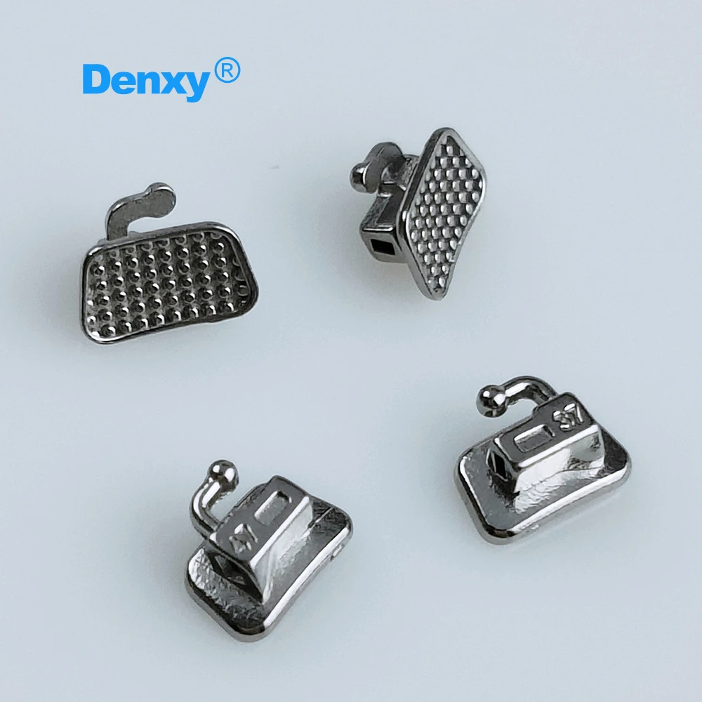 DENXY 40 Stück Kieferorthopädische Bukkalröhrchen Dental 1./2. Molar Breiter Eingang MIM Bukkalröhrchen Zahnarzt Zahnspangen Kieferorthopädische Brackets – Detail 3
