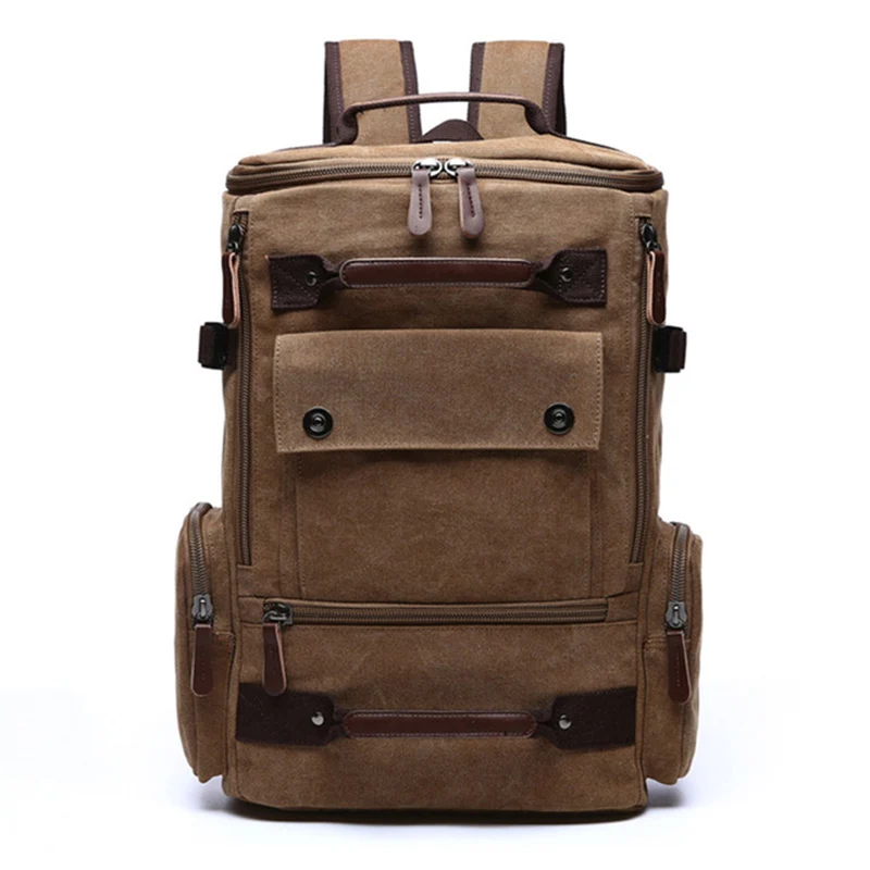 Herren Rucksack Vintage Leinwand Rucksack Schult asche Herren Reisetaschen große Kapazität Rucksack Laptop Rucksack Tasche hohe Qualität