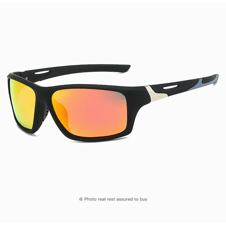 KAROS Mode Sport Sonnenbrille Polarisierte UV-Schutz Personalisierte Brille Runder Rahmen Herren Und Damen UV400 Brillen YZ2012 – Detail 16