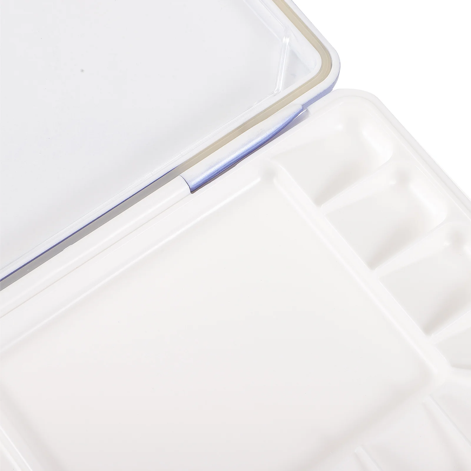 صندوق صبغ ألوان مائية علبة بلاستيكية فارغة لخلط طلاء الأكريليك أداة فنية متينة حامل ألوان مائية محمولة #1