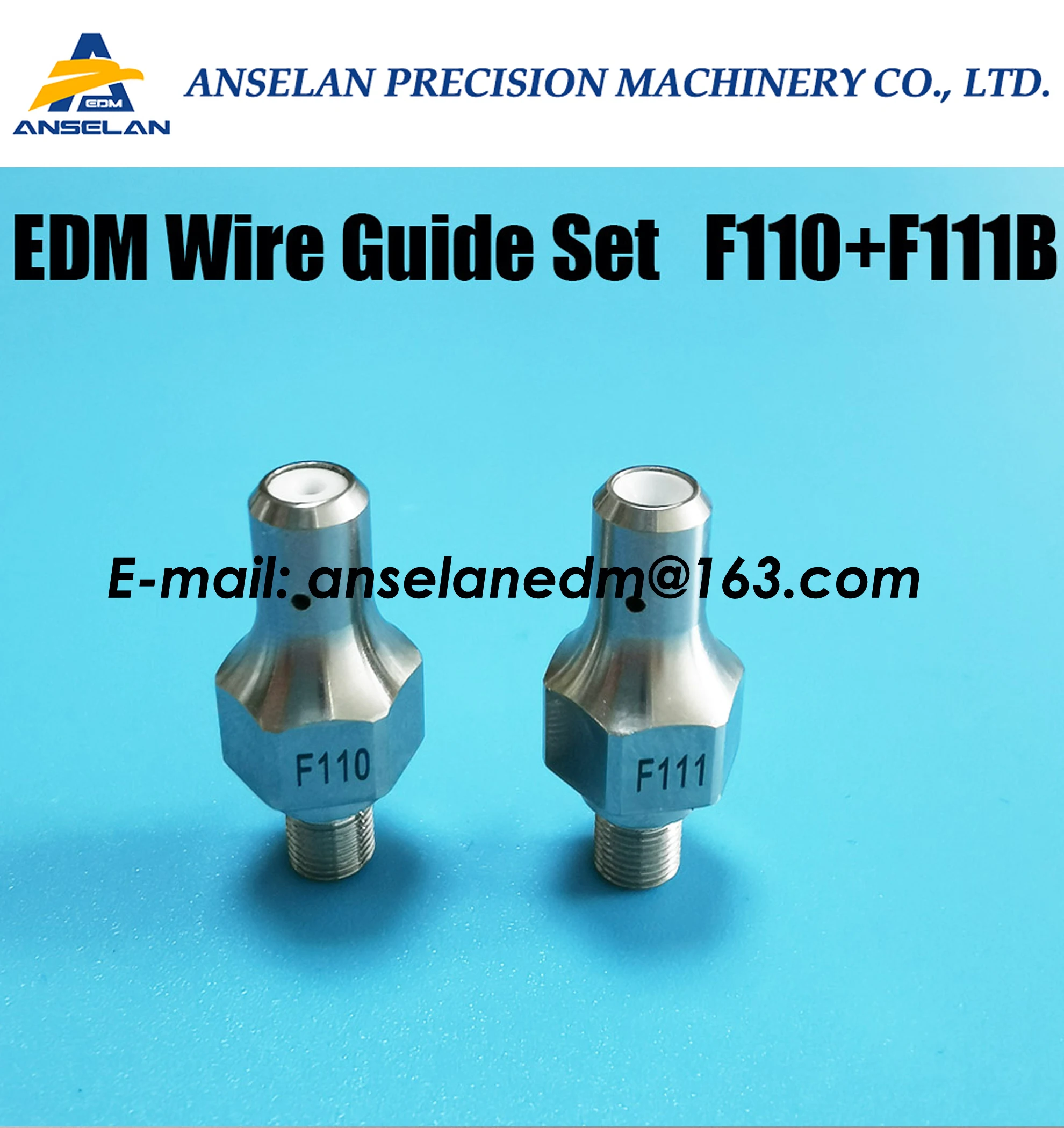 (2pcs) F110+F111B Diamond Wire Guide Set Ø0.105-0.305mm U&L A290-8101-X733, A290-8101-X734, A290-8101-X743, A290-8101-X744,