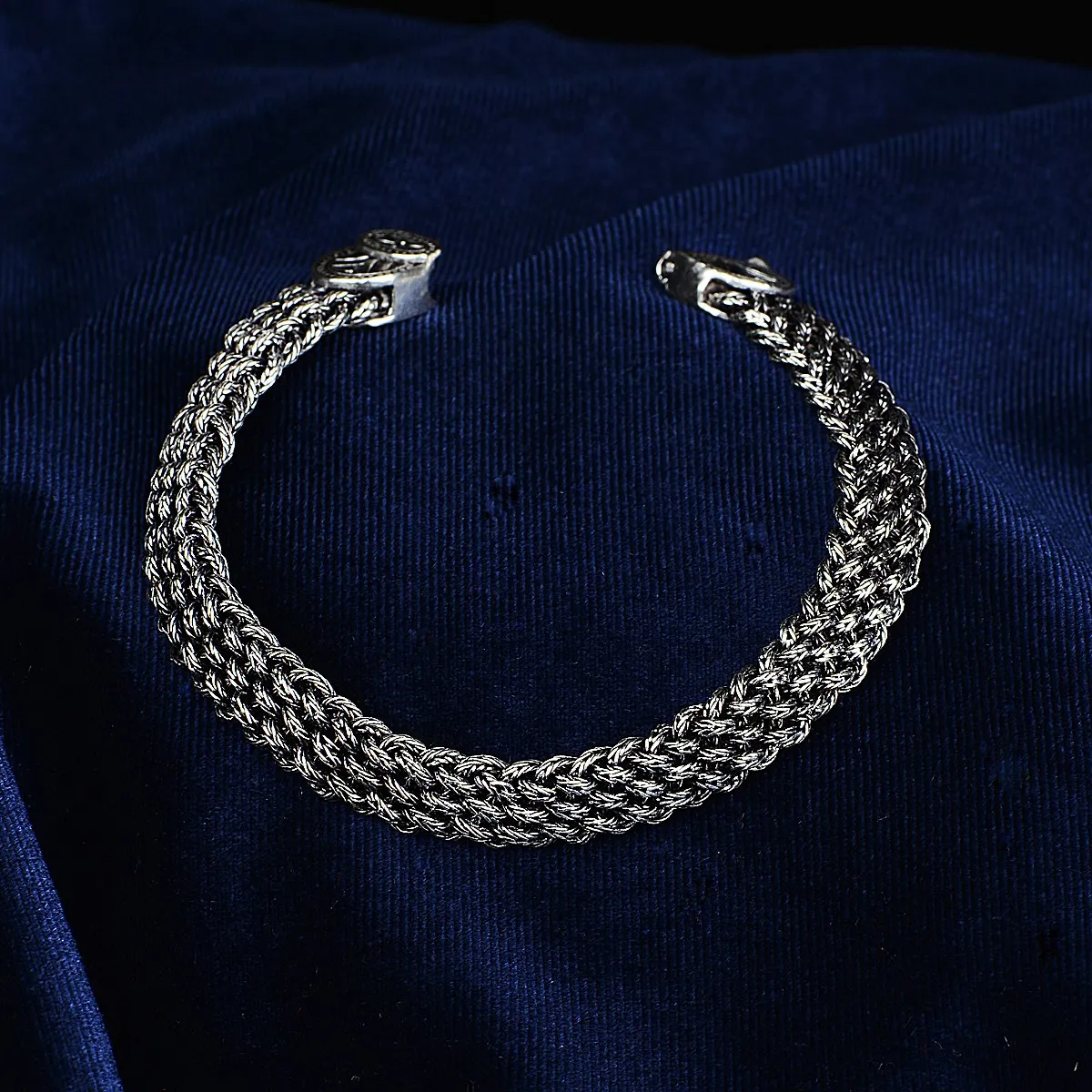 

Silver Handmade Bracelet , Silver Knit Bracelet , Celtic Knot Bracelet , Handmade Vintage Bracelet , Nordic Bracelet