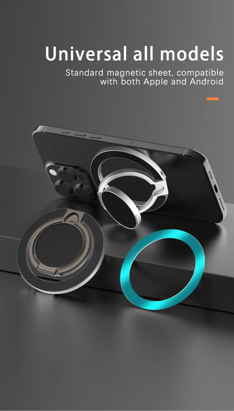 Für Magsafe Handy Griff Doppelseitige Magnetische Ring Telefon Halter Handys Ständer Telefon Zubehör Unterstützung Telefon Grip Tok – Detail 20