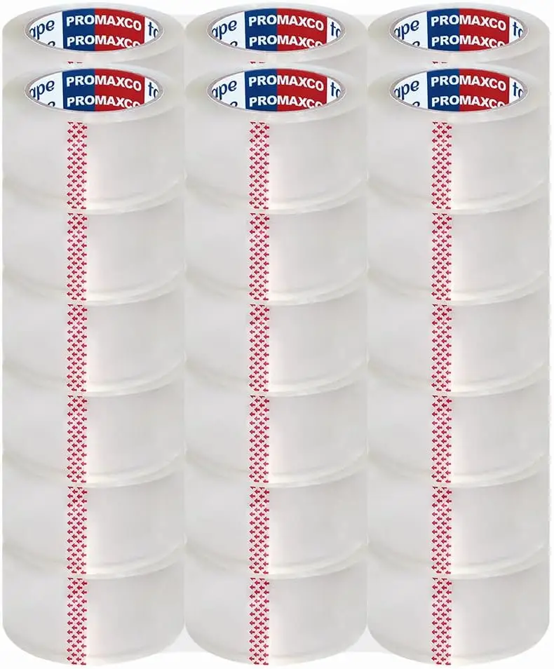 

Heavy Duty Packing Tape 36 Rolls, Total 2340Y, Clear, 2.8 mil, 1.88 inch x 65 Yards, Ultra Strong, Refill for Packaging