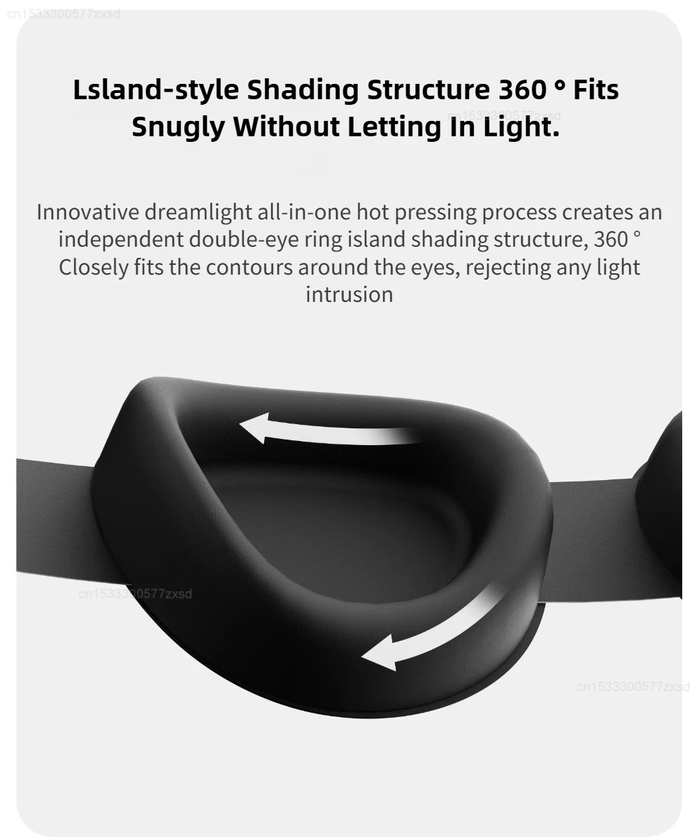 Dreamlight Augenmaske, Schlafmaske, Lichtblockierende 3D-Stereo-Weiche Schlafmaske, Augenbinde, Reise-Augenmaske – Detail 5