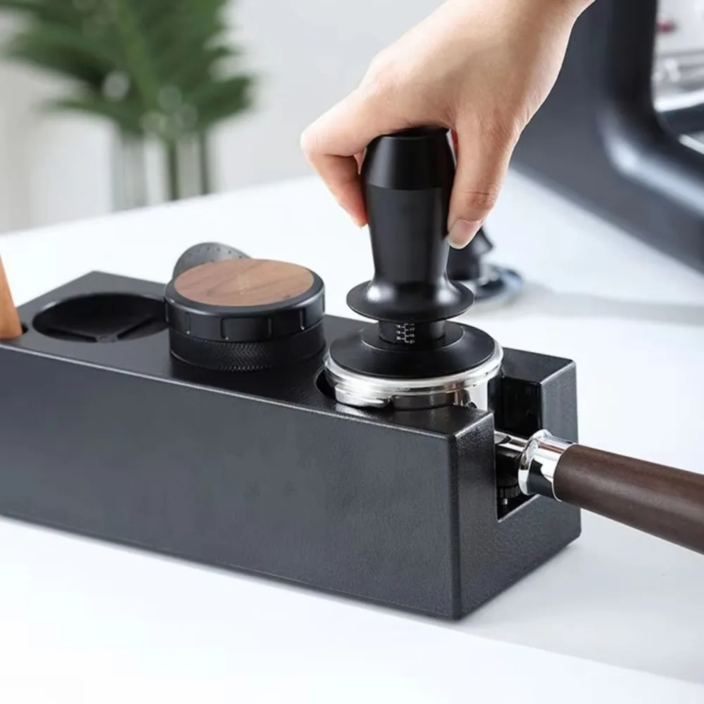 51/53/58 MM Coffee Tamper Station Adjustable Height Non-slip Bottom Coffee Machine Handle Bracket Rectangular ABS