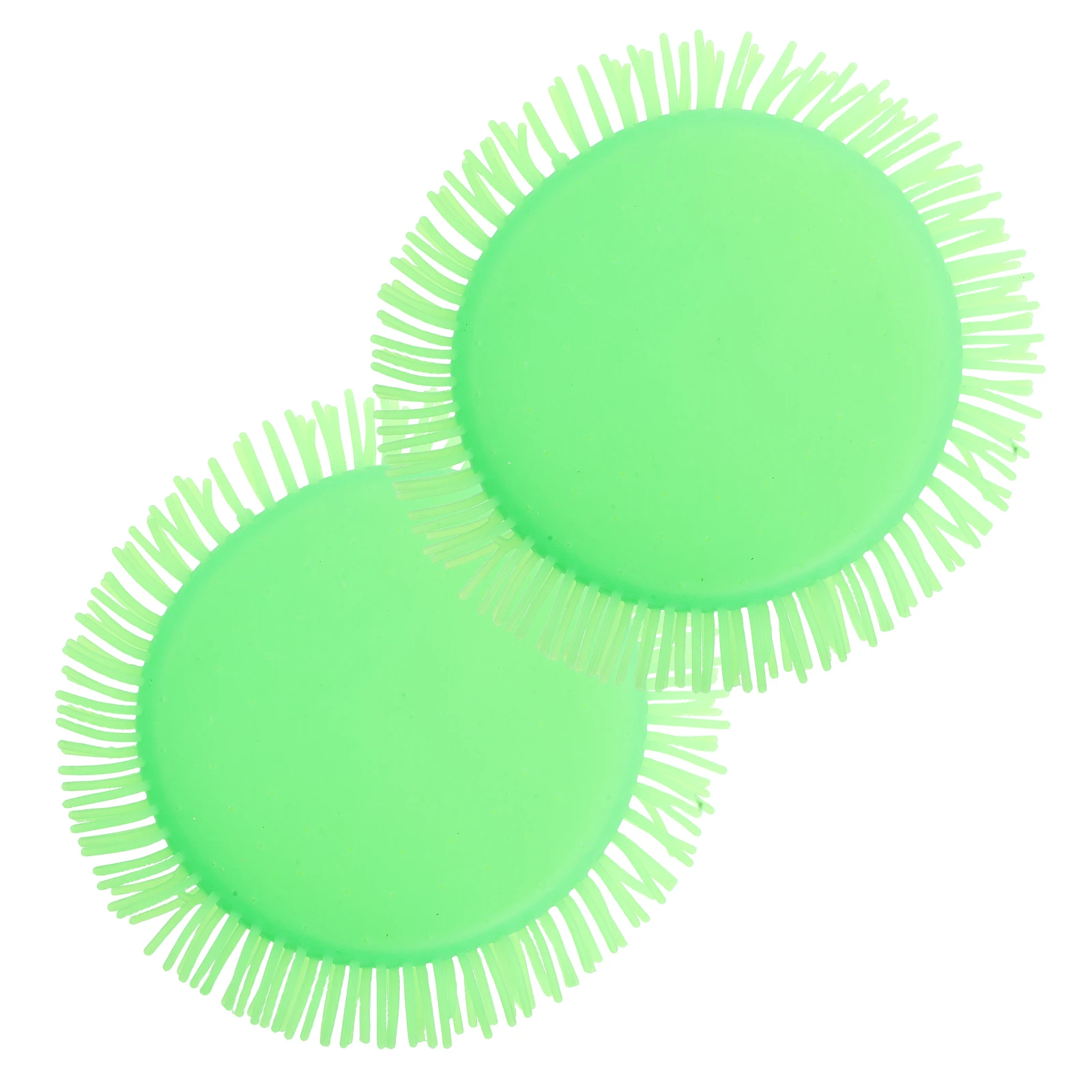 

2pcs Water-absorbing Flying Disc Light Green Outdoor Games Beach Pool Playground Parent-child Toys Backyard Water