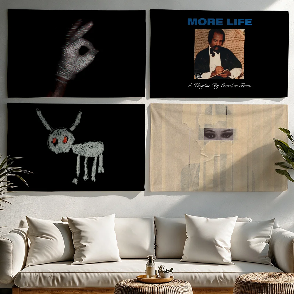 D-Drake iceman flag Tapestries Outdoor Parties Bedrooms Living Rooms Dorm Rooms Wall Decor Banners Gifts