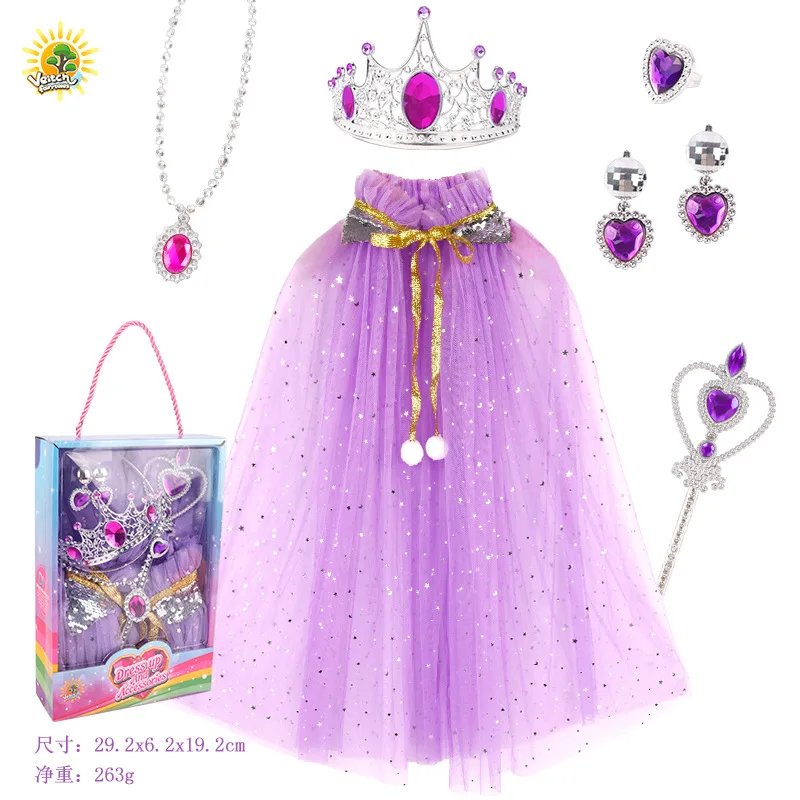 Costume de cosplay princesse magique pour enfants, jupe Everak de luxe, dessin animé, accessoires de anciers, Halloween, filles, offre spéciale