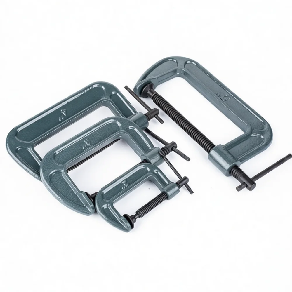Durable Malleable Steel G Clamp Tool For Paji C Clamp Metal Welding Woodworking Jig Carpentry Professional Fixing Gear
