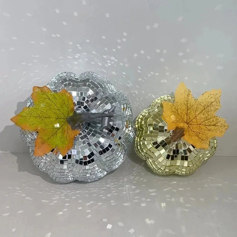 

2024 DISCO-Mirror Pumpkin Ball For Bar And Wedding Decoration Christmas Tree Decoration Halloween Party Gift Table Decoration