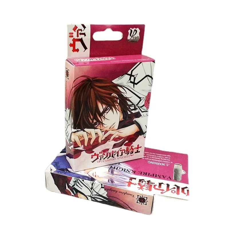 54 pièces cartes Anime Vampire Knight Poker jouet Cosplay jeu de société cartes relié boîte de Collection