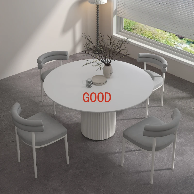 Tavolo da pranzo rotondo da cucina moderna tavolo da pranzo da caffè di lusso nordico cena da soggiorno Mesa Comedor mobili per la casa ZT50DT