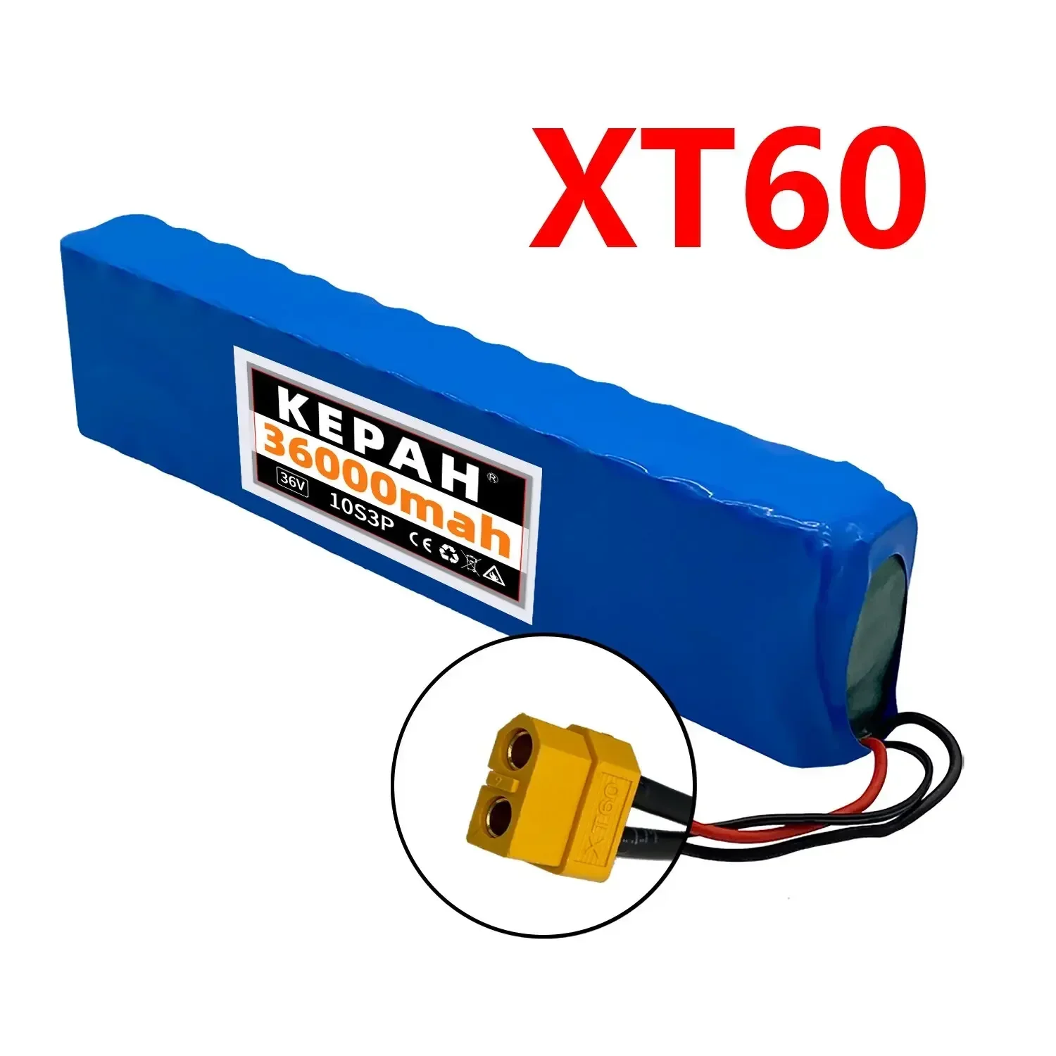 36V 36Ah 18650 Rechargeable Lithium Battery Pack 10S3P 600W Power Modified Bicycle Scooter Electric Vehicle with BMS