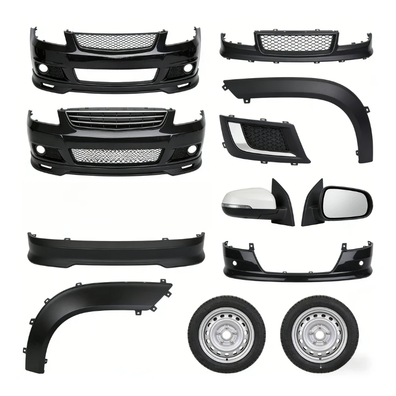 High Quality Vehicle Body Kit Parts Bumper Grille Side Skirt Spoiler Mirror Cover Door Trim Strip Car Exterior Accessories