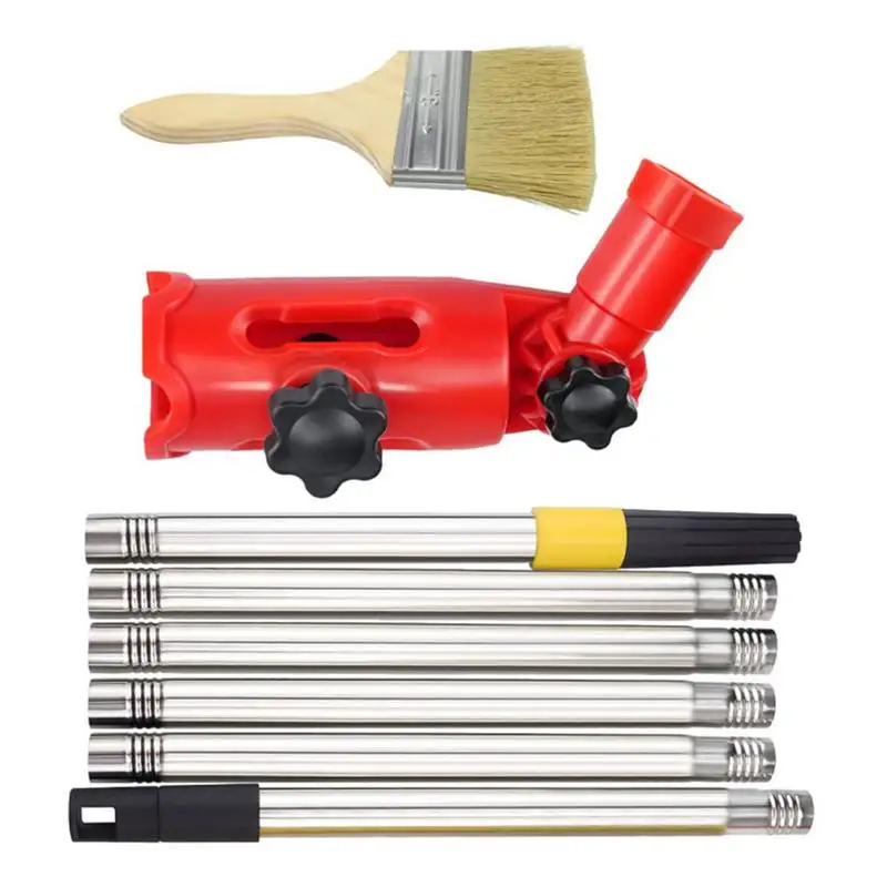 

Paint Edger Tool For High Ceilings 180-degree Rotation Multi-angle Paint Roller Extension Pole Paint Roller Holder For Extension