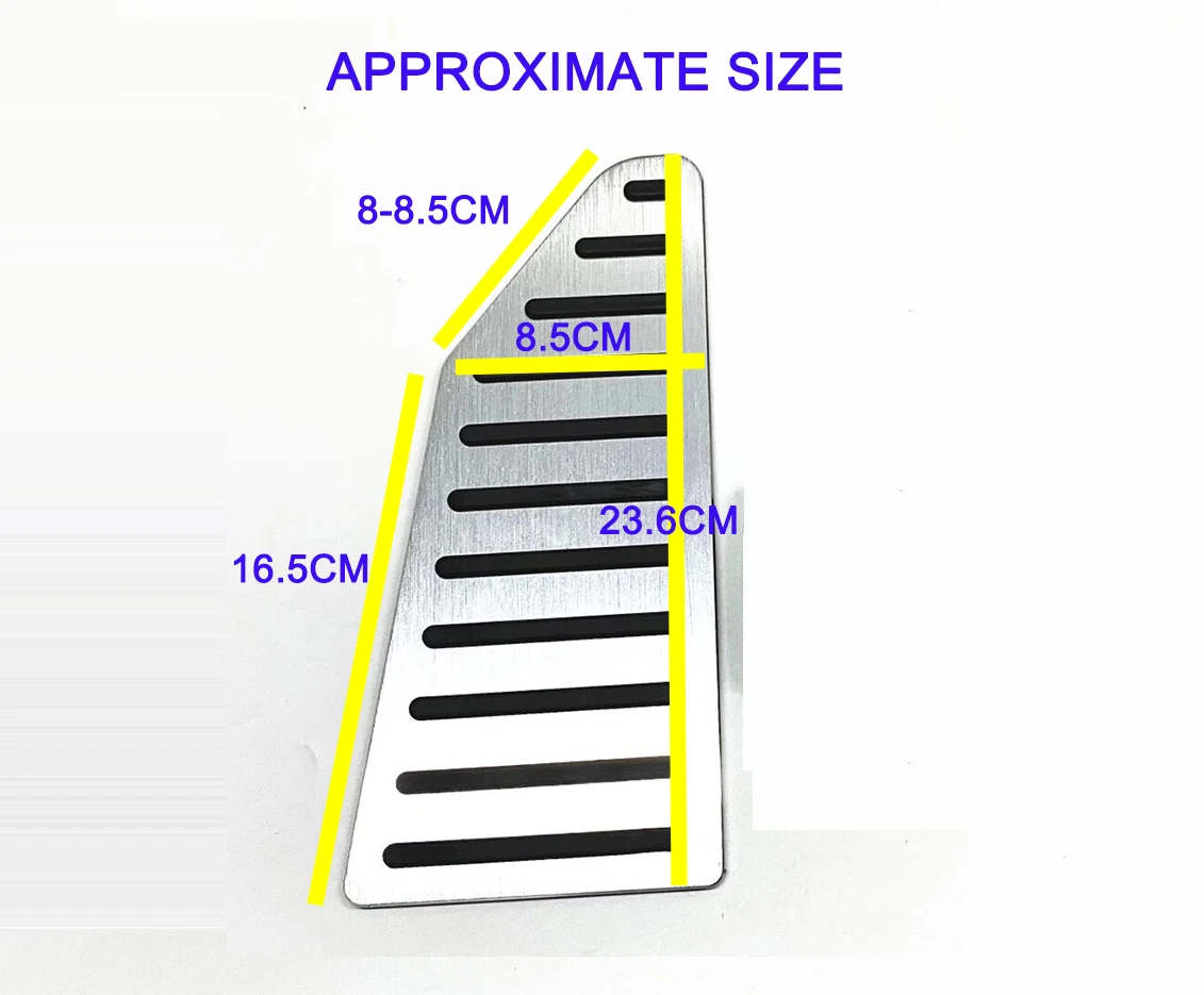 For Left Hand Drive MG ZS MT PHEV MT MG5 MG4 MG6 MG ZS Alumium Alloy Footrest Pedal Foot Support Pedal Auto Accessory