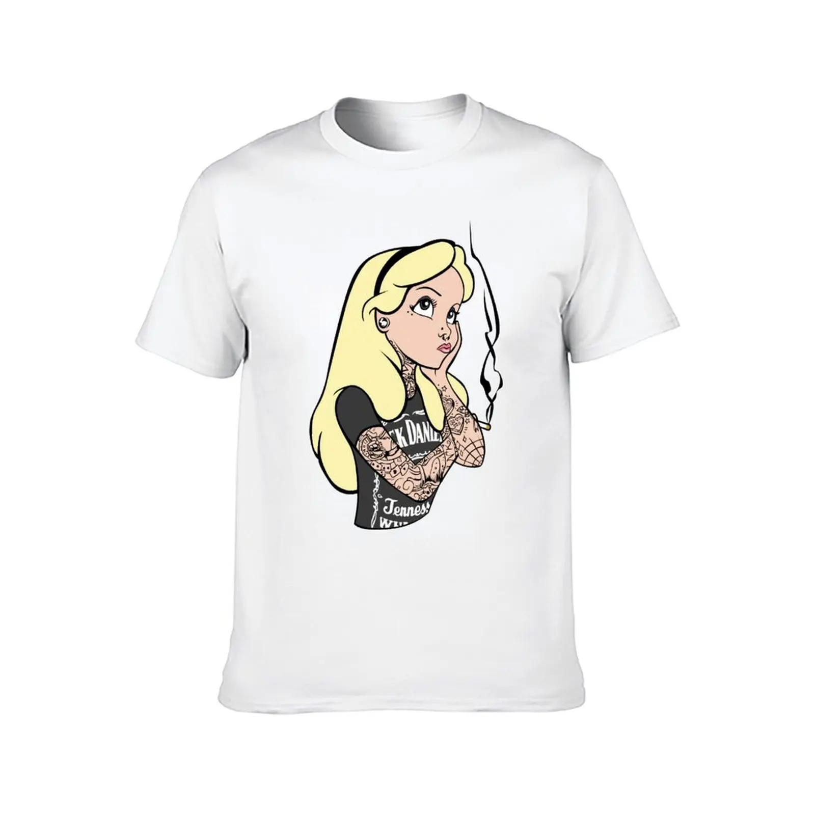 Hard Rock Princess With Cigarette Great Fashion T-Shirt T-Shirt cotton man t-shirts oversized graphic tee plain t shirts men