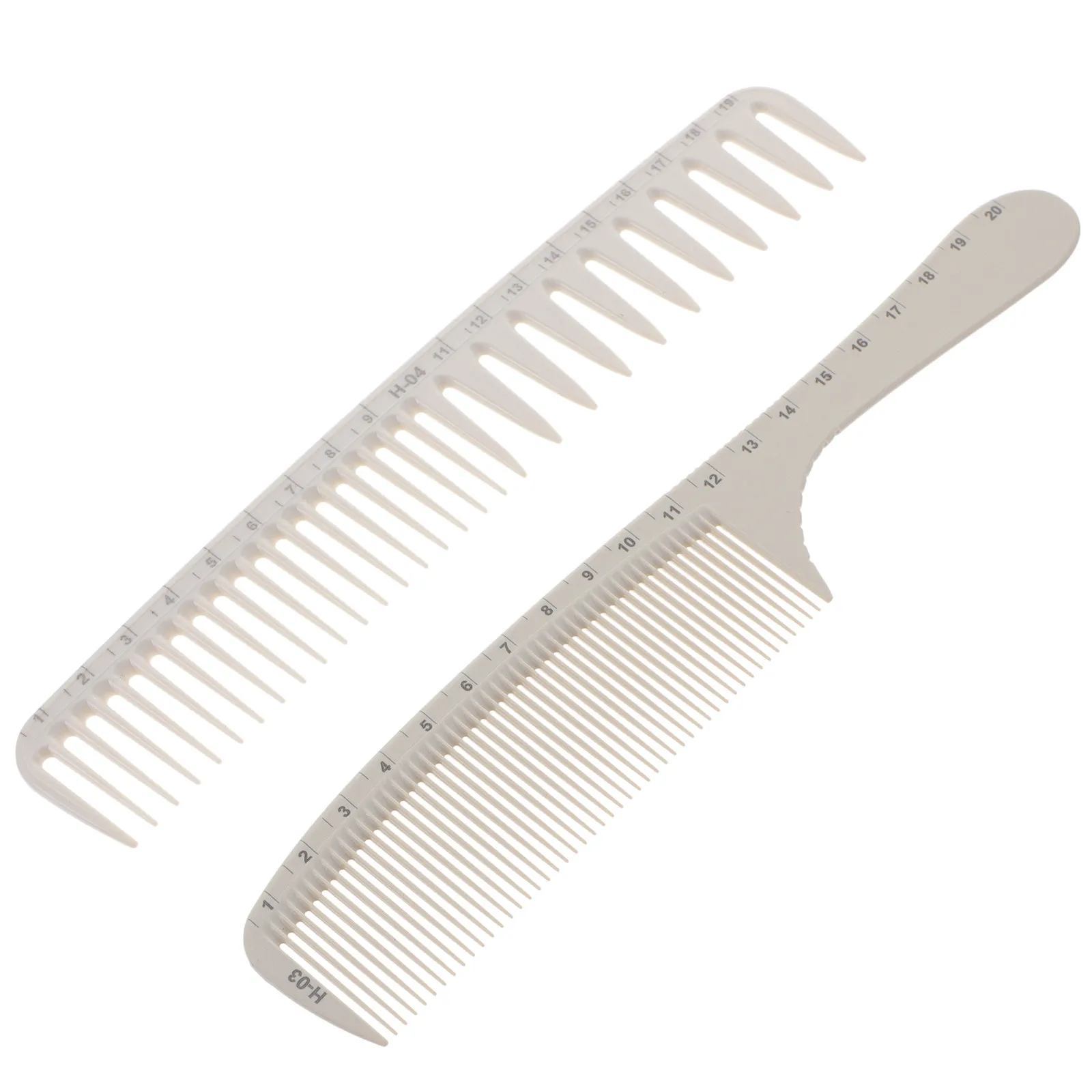

2Pcs Hair Cutting Combs Salon Hairdressing Pocket Styling Combs Scale Lightweight Anti-Static Heat-Resistant Ergonomic Barber