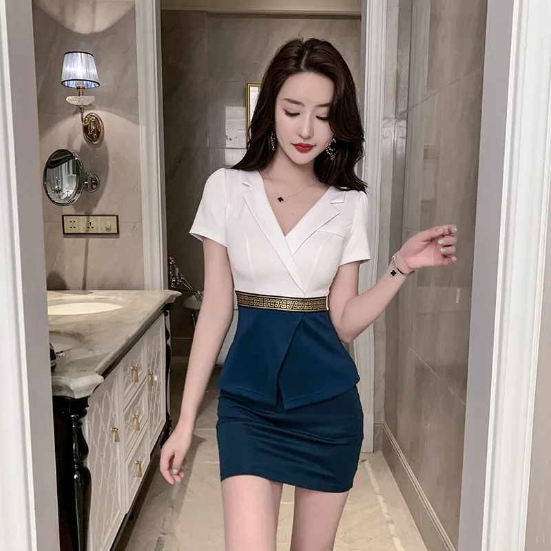 صالون تجميل التجميل موحدة سبا تدليك فني زي حمام القدم فني مانيكير موحدة مثير مزاجه البدلة