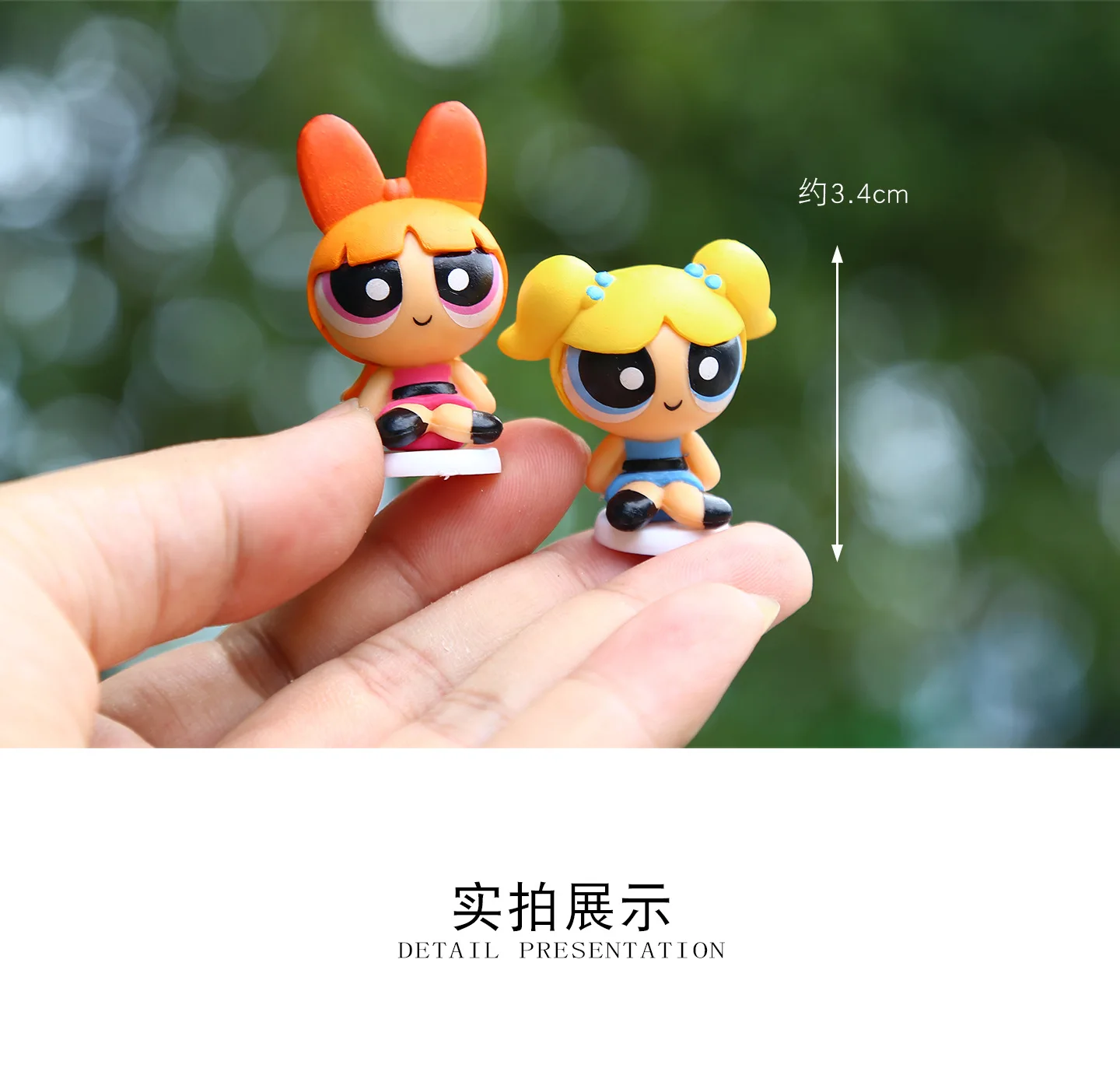 Powerpuff Girls Blind Box Mini Figures Cartoon PVC Character Statue Collectible Desktop Ornament Perfect Birthday Gift - view 6