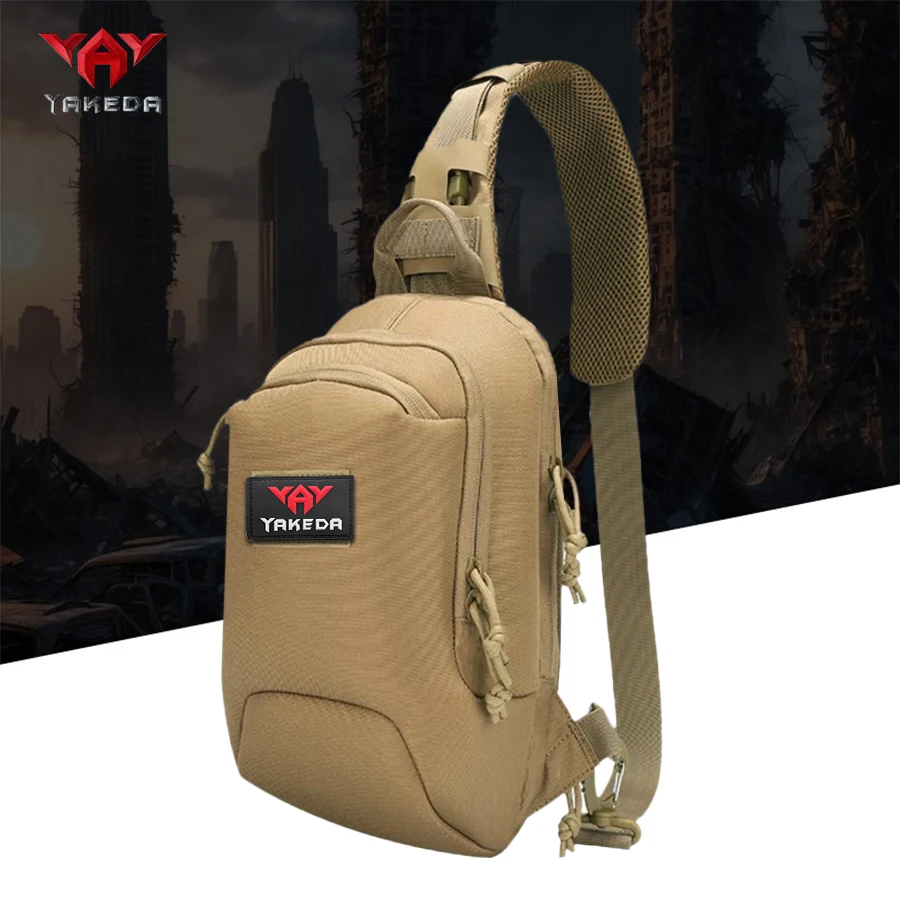 

YAKEDA Adjustable Shoulder Strap Cycling Bag Sports Small Chest Hanging Bag Single Shoulder Diagonal Cross Chest Bag