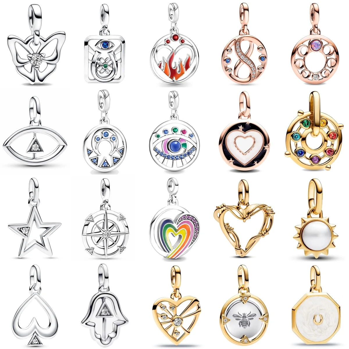 حار بيع لي سلسلة 925 فضة بالسلاسل النحل قلوب نسج الحب القلب سحر صالح الأصلي سوار استرخى حلية