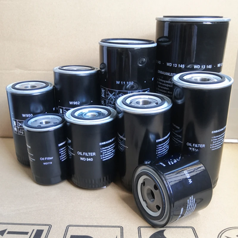 Screw air compressor  oil filter element WD719 WD950 WD962 oil filter oil grid maintenance consumables