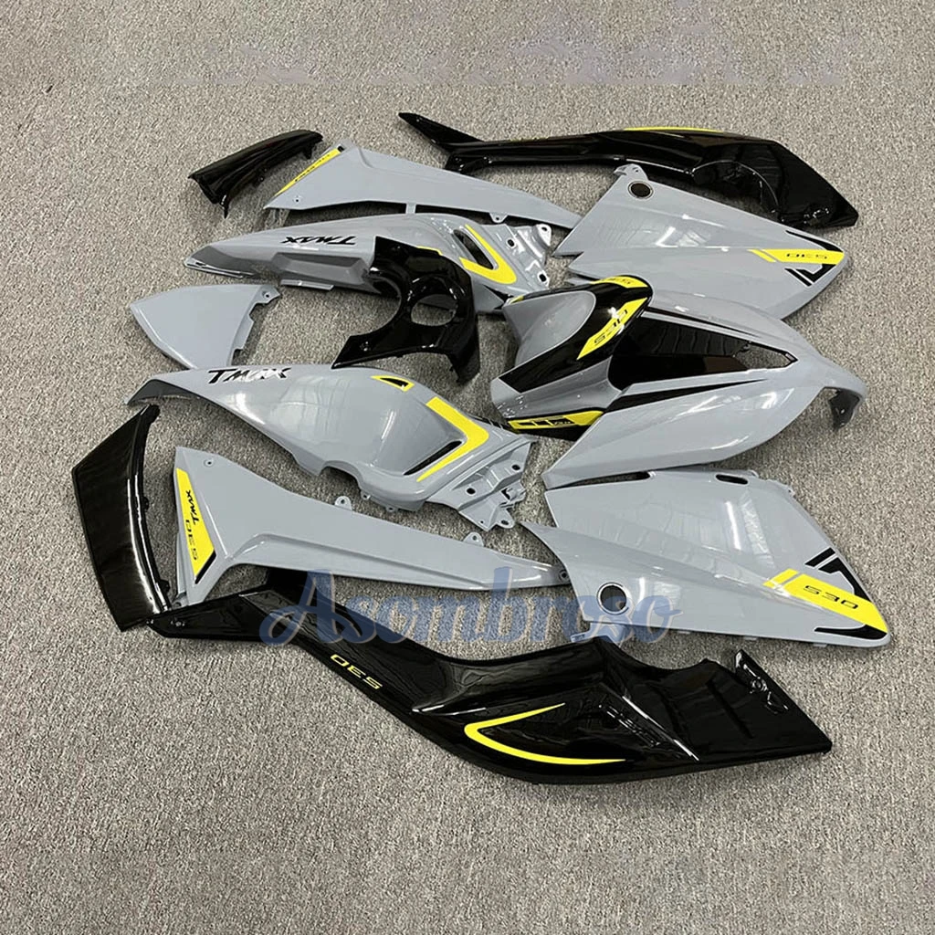 For Yamaha T-MAX530 2012 2013 2014 XP530 Motorbike Outer Plastic Shell Trim Plates Fairing Kit Nardo Gray