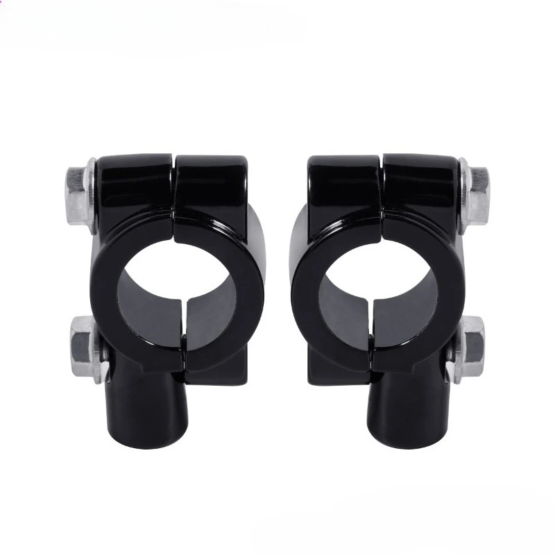 

Suitable for 8MM rearview mirror bracket clip, black 7/8 inch universal motorcycle handlebar fixing and modification