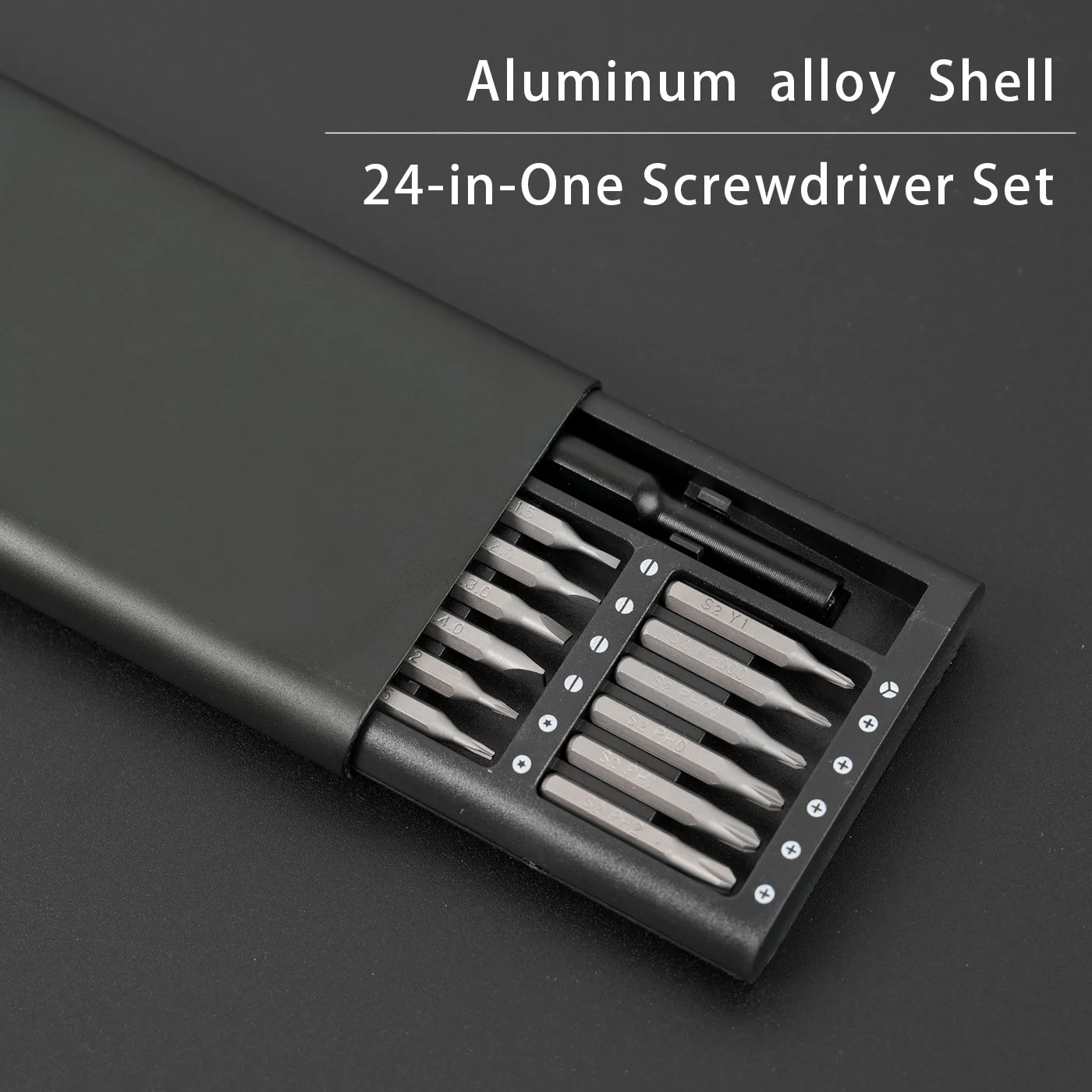 Zestaw wkrętaków precyzyjnych 24 w 1 — nieładowane ręczne końcówki stalowe, wielofunkcyjny zestaw naprawczy magnetyczny ze stopu aluminium