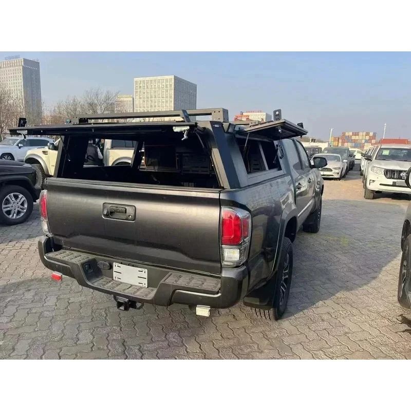 

Bt Selling4X4 Aluminium Alloy Pickup Truck Bed Hardtop Topper Canopy Semi-high Bed Canopy Tacoma shortHigh Quality