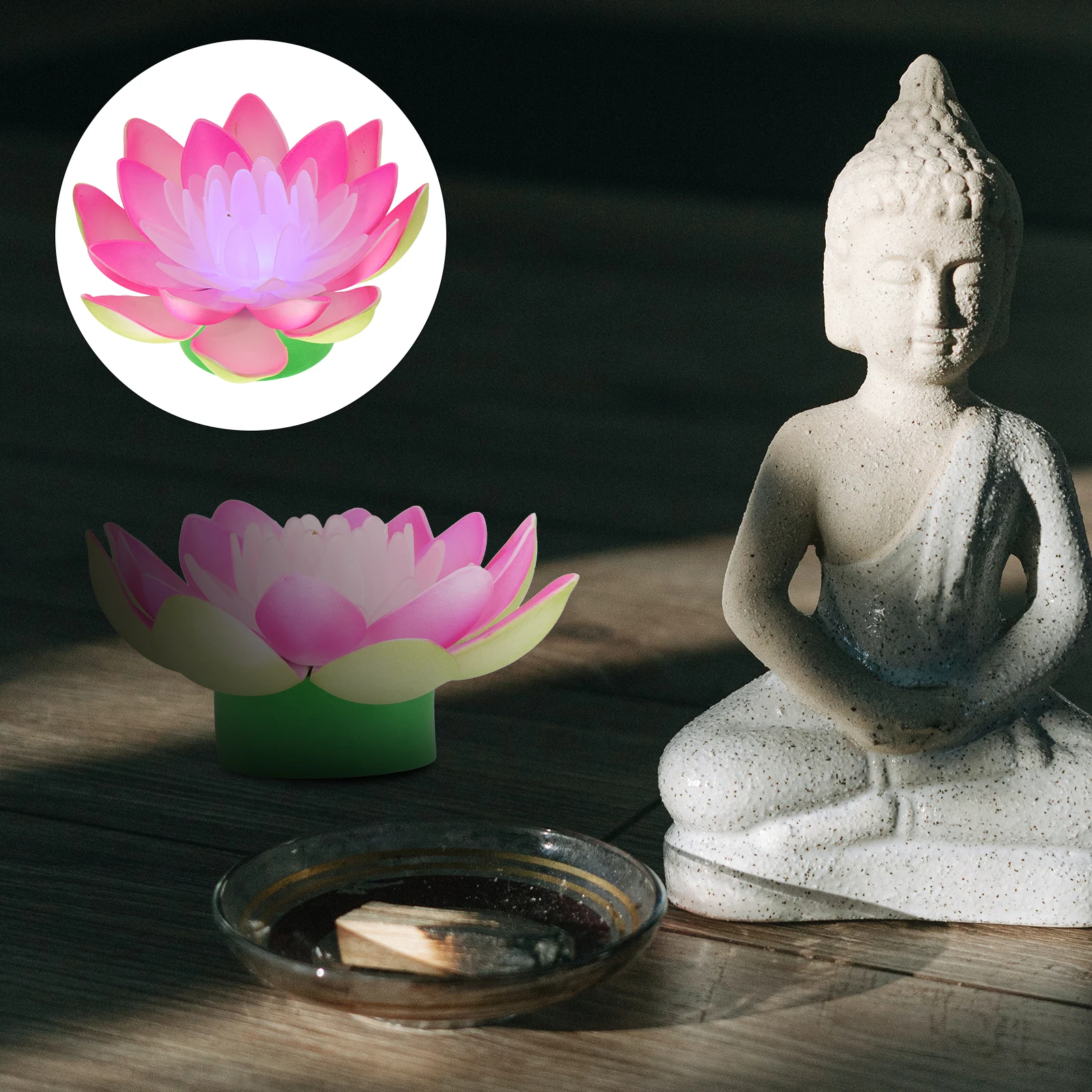 

Colorful Lotus Lantern Home Light Lamp Gift Operated LED Lotus Light Small Night Lamp Portable Mini Size Safe