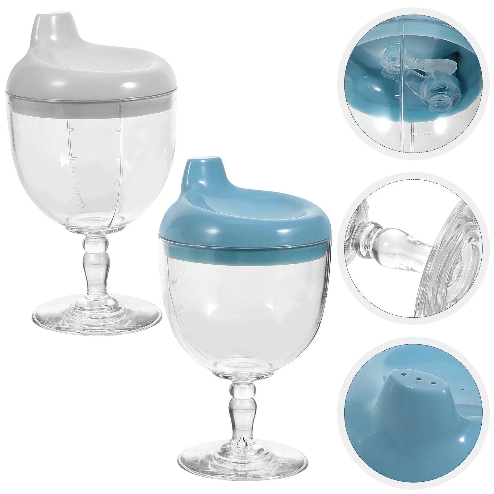 

2Pcs Baby Sippy Cup Non Slip Design Practical for Toddlers Milk Juice Trainer Cup Christmas Gift for Kids