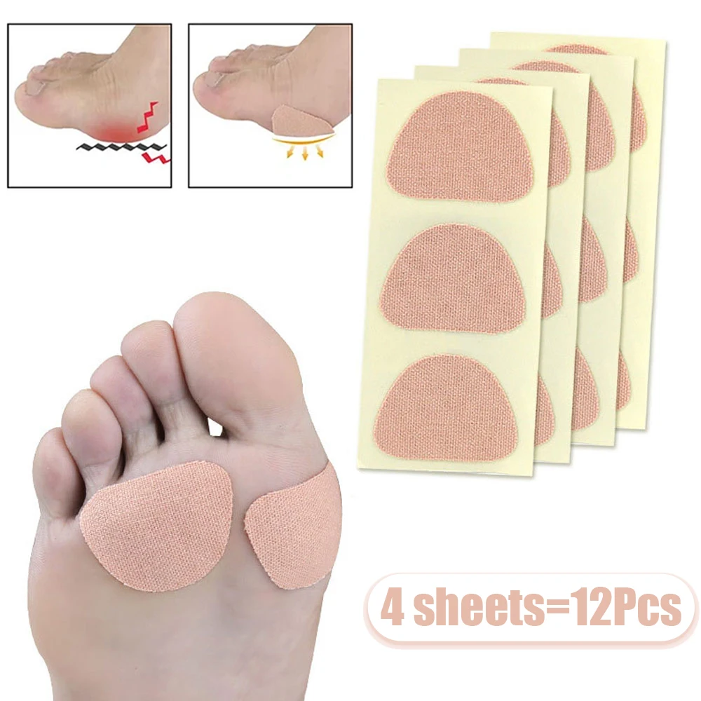 

12Pcs Foot Corn Calluses Stickers Warts Thorn Pain Relief Patches Foot Care Cotton Pads Toe Protector Cushion Skin Care Tools