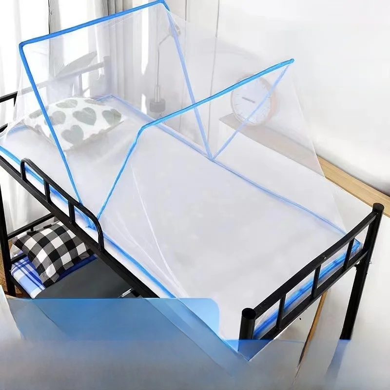

No-Install Foldable Mosquito Net for Kindergarten Nap Bed Student Dormi Double-Layer Single-Person Tent Home Use