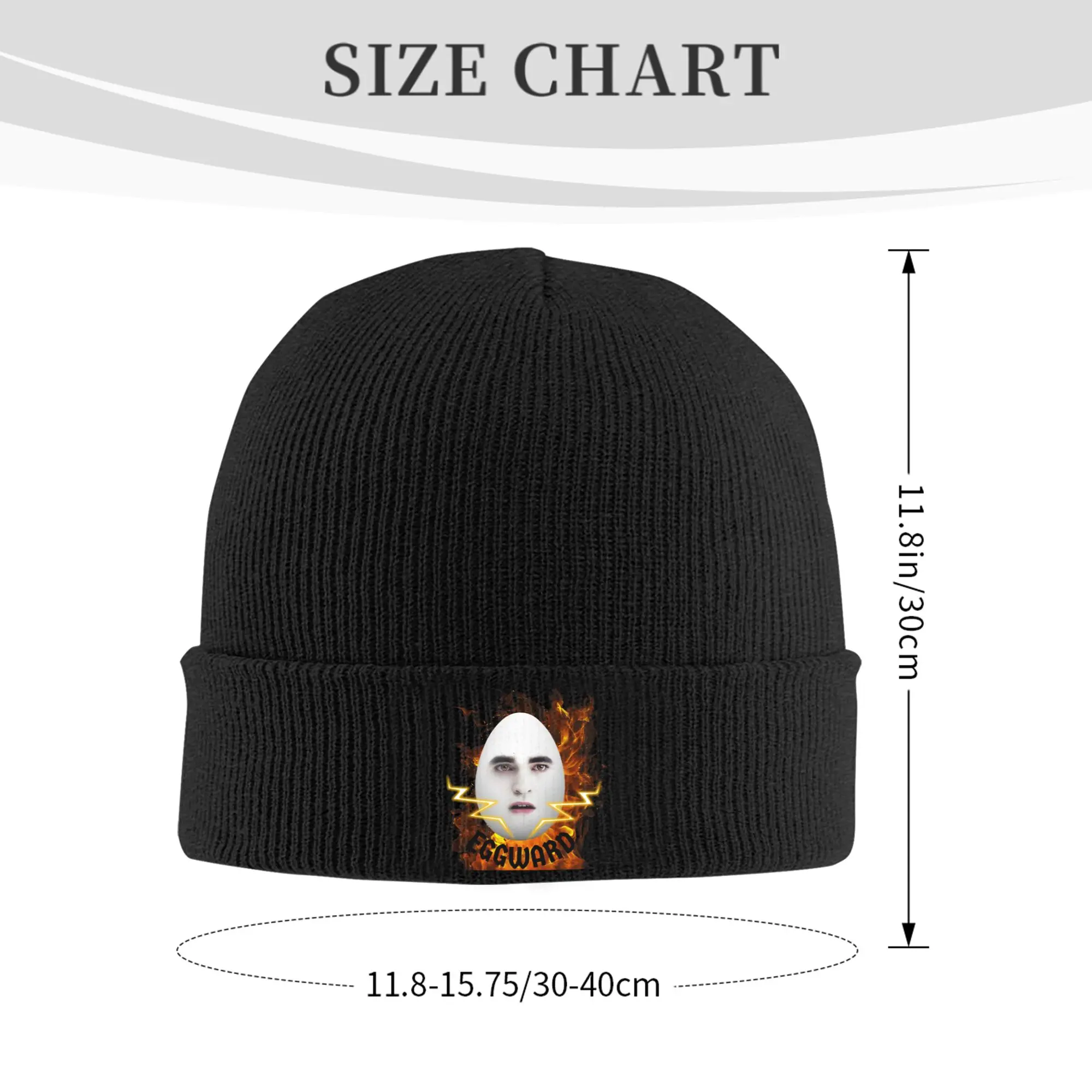 Eggward Fire Funny Meme Hats Autumn Winter Beanie Warm Twilight Edward Cullen Cap Female Male Acrylic Knitted Hat
