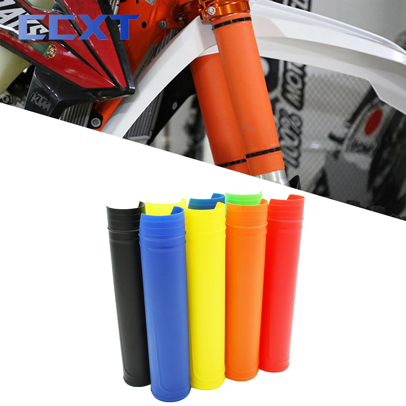 

Универсальные защитные чехлы для вилок мотоцикла для KTM Yamaha Suzuki Kasawaki Honda Husqvarna, мотокросс, шоссейный велосипед, велосипед для грязи