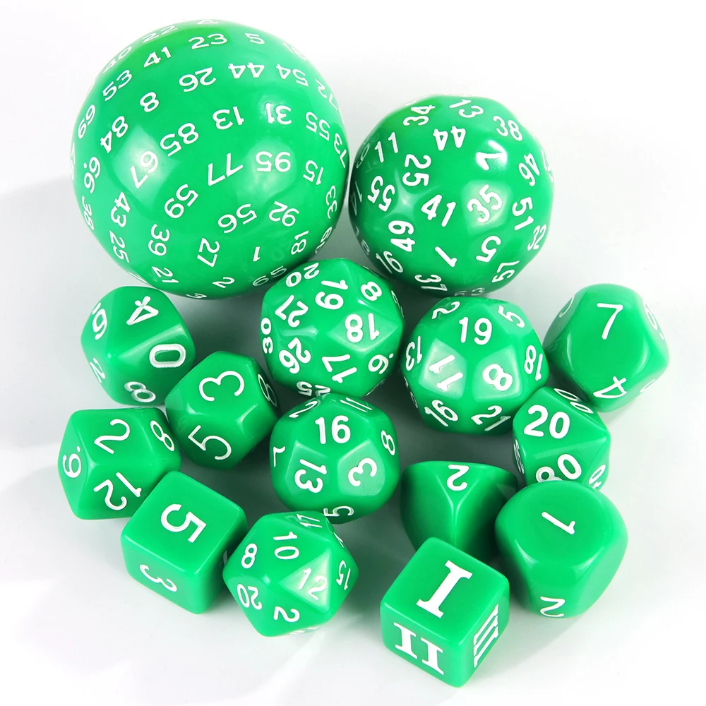 Polyedrisches Würfelset DND-Würfel POP D3-D100 Acrylwürfel-Sets 15-teilig als Geschenk DND-Spiel RPG Brettspielzubehör – Detail 5
