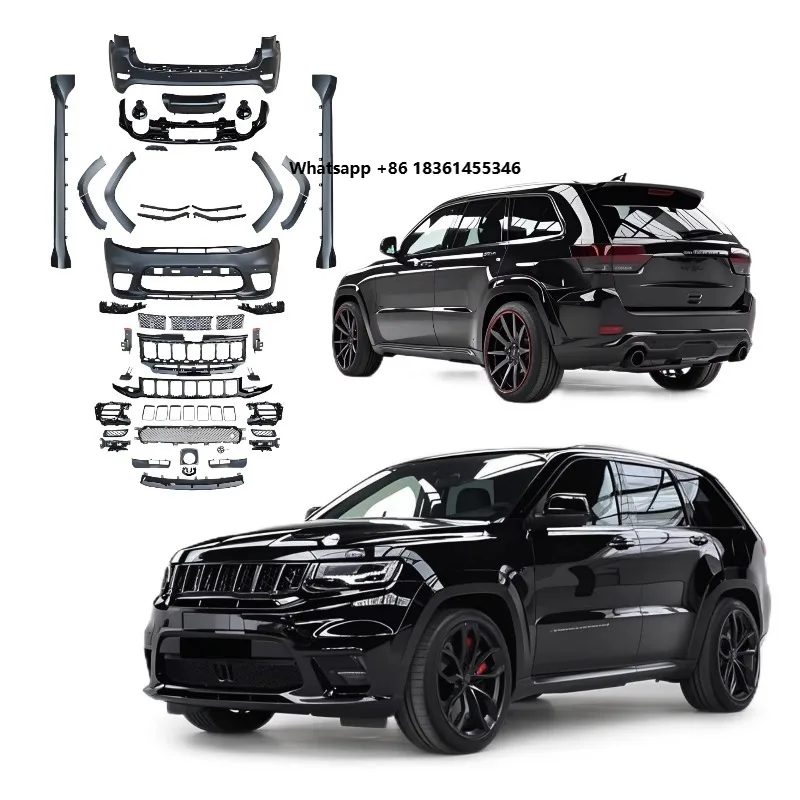

For Grand Cherokee 2013-2021 Upgrade To SRT-8 High Quality Grille Bumper Side Skirts Exterior Accessories Bodykit For SRT8