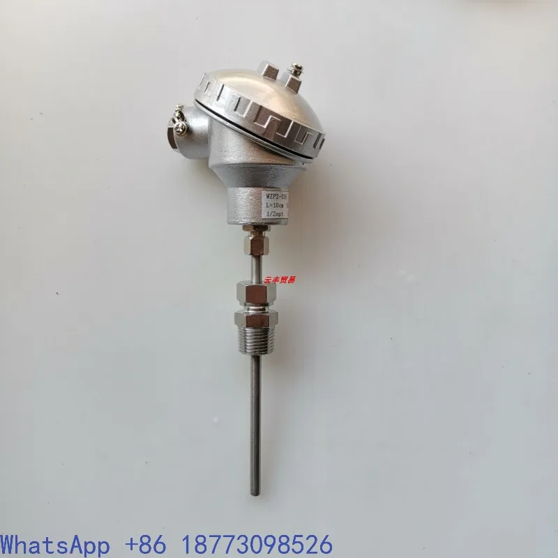 WZP-236 Temperature Sensor PT100 Thermocouple 4-20MA Resistance Transmitter, Armored Resistance