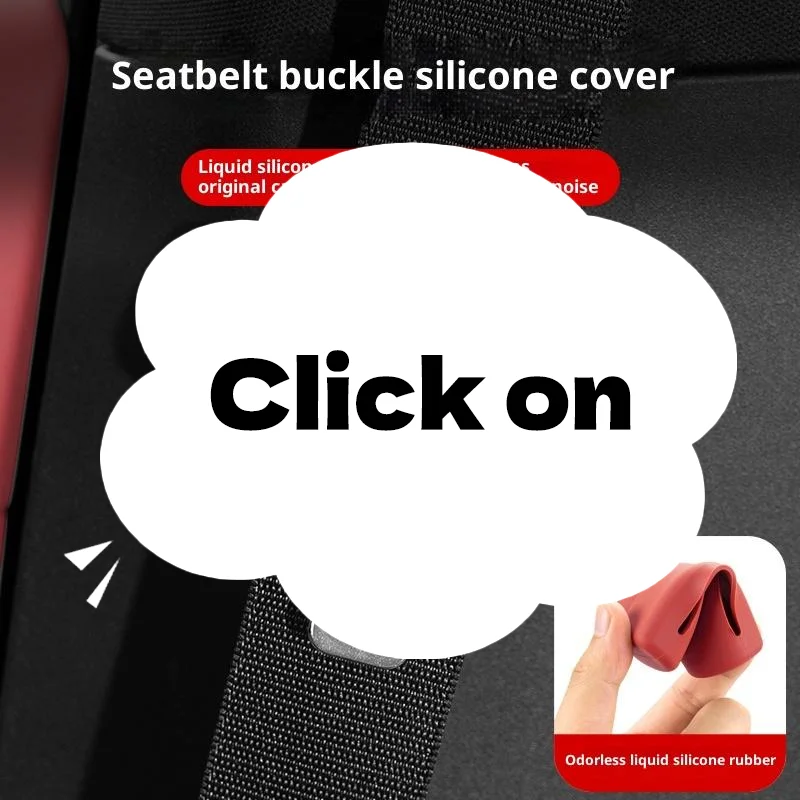 

1/2Pcs Silicone Anti-scratch Protector Safety Belt Buckle Guard Auto Interior Accessories Car Seatbelt Buckle Cover