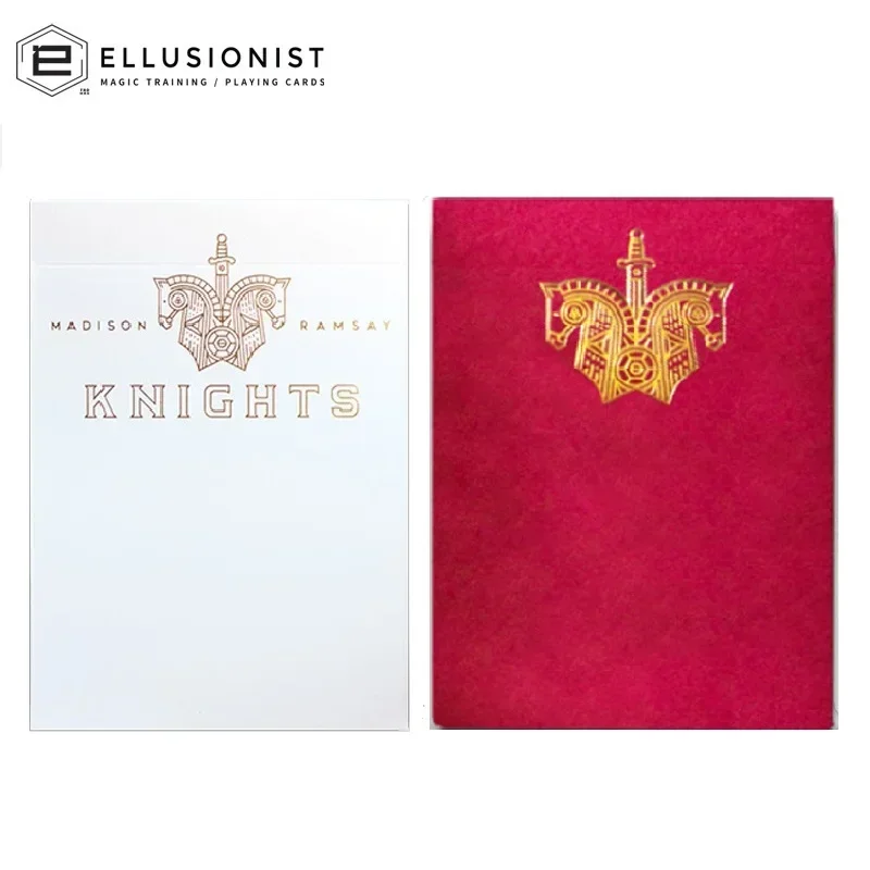 Ellusionist White/Red Knights Playing Cards Deck Collectible Poker Card Games Magic Tricks