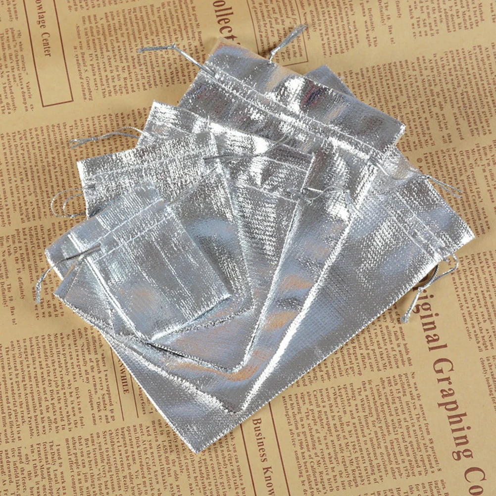 

100Pcs Chocolate Bags Drawstring Pouches for Candy Jewelry Storage Gift Wrapping Party Favor Small Bags Jewelry Pouches