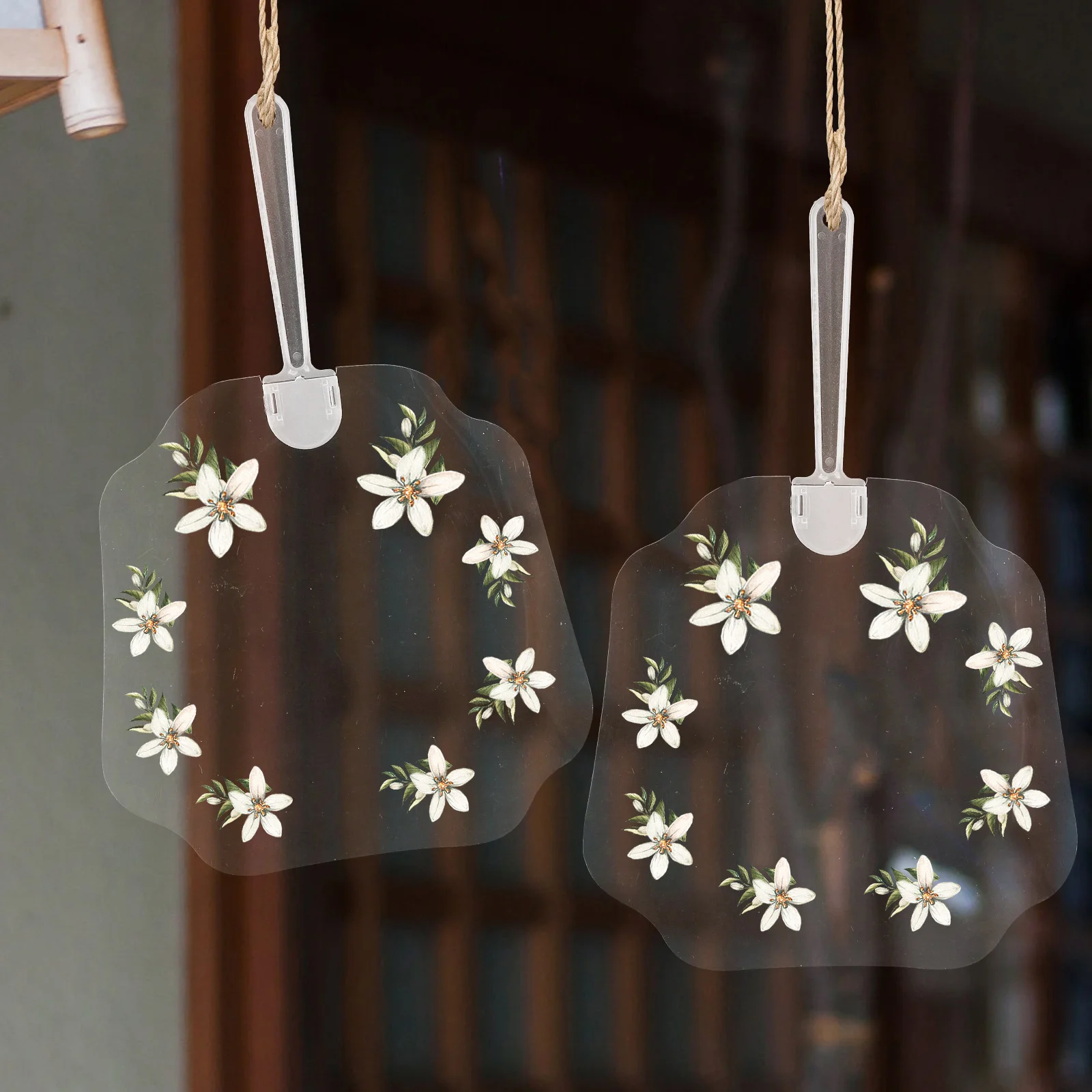 

8Pcs Transparent DIY Blank Round Fans Plastic Painting Hand Fans for Drawing Art Projects Party Home Decoration Gifts