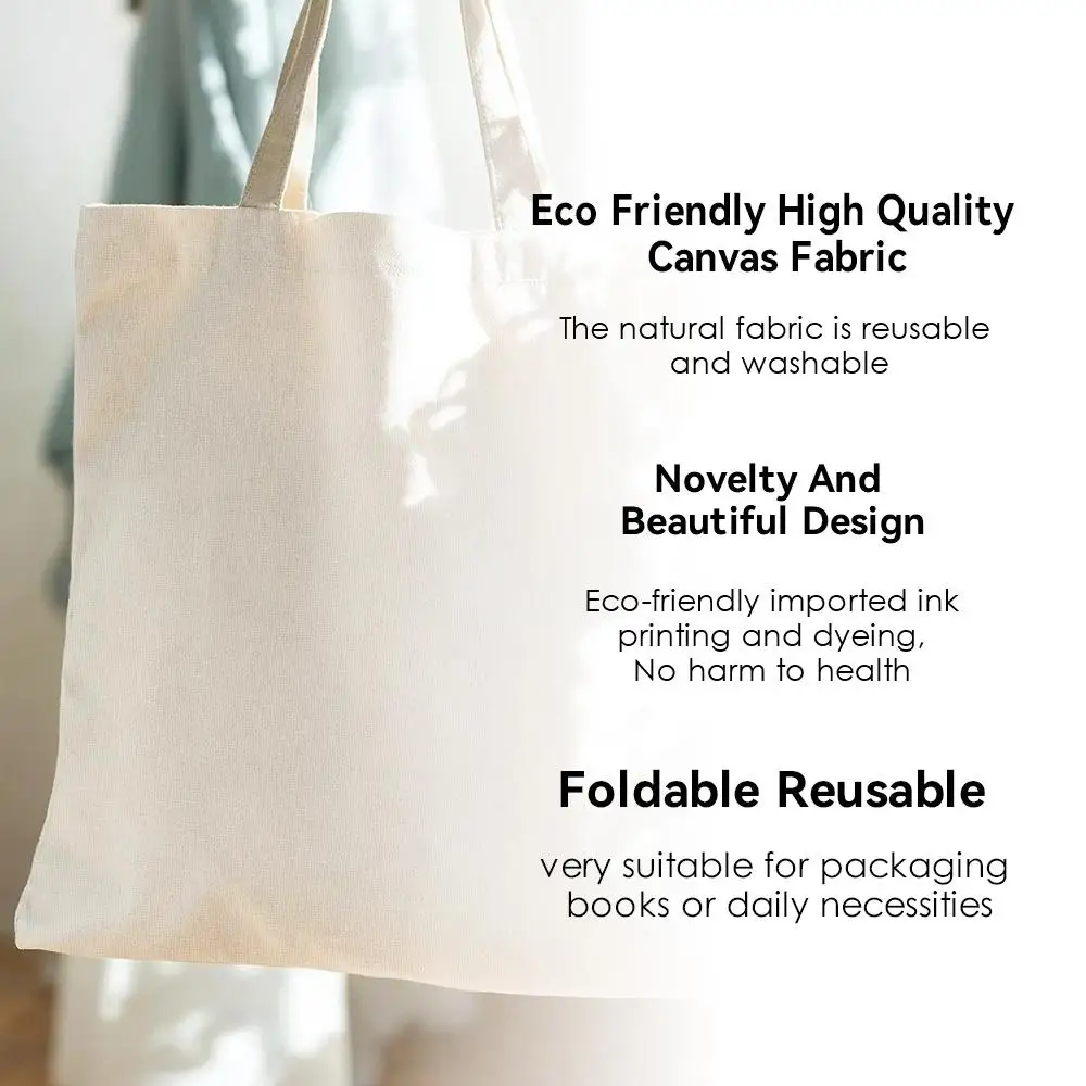 London Telephone Storage Bags Double-Sided Printed Canvas Tote Bag Eco-Friendly Reusable Large Capacity Handbag view 5