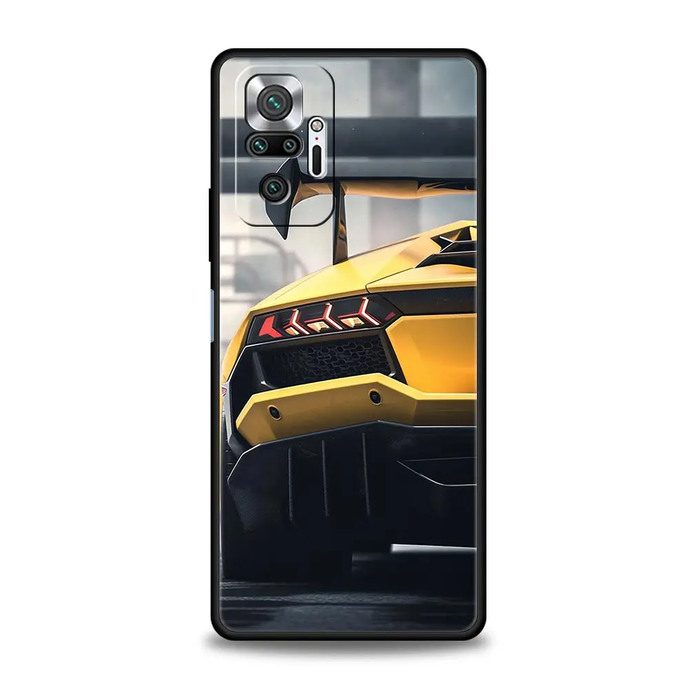 Super Car Sport Phone Case For Xiaomi Redmi Note 13 12 5G 11 10 Pro Plus 4G 9S 9 8 7 9T 13C 12C 10C 9C 9A Soft Silicone Cover