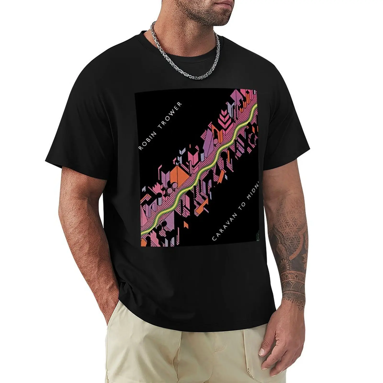 

Robin Trower caravan to midnight T-Shirt hippie clothes funny costumes anime figures designer t shirt men