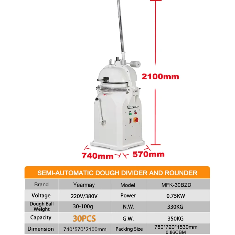 Automatic Pizza Dough Divider Machine and Rounder Bakery Dough Divider Rounder Cookie Depositor Wire Cut Dough Divider Rounder