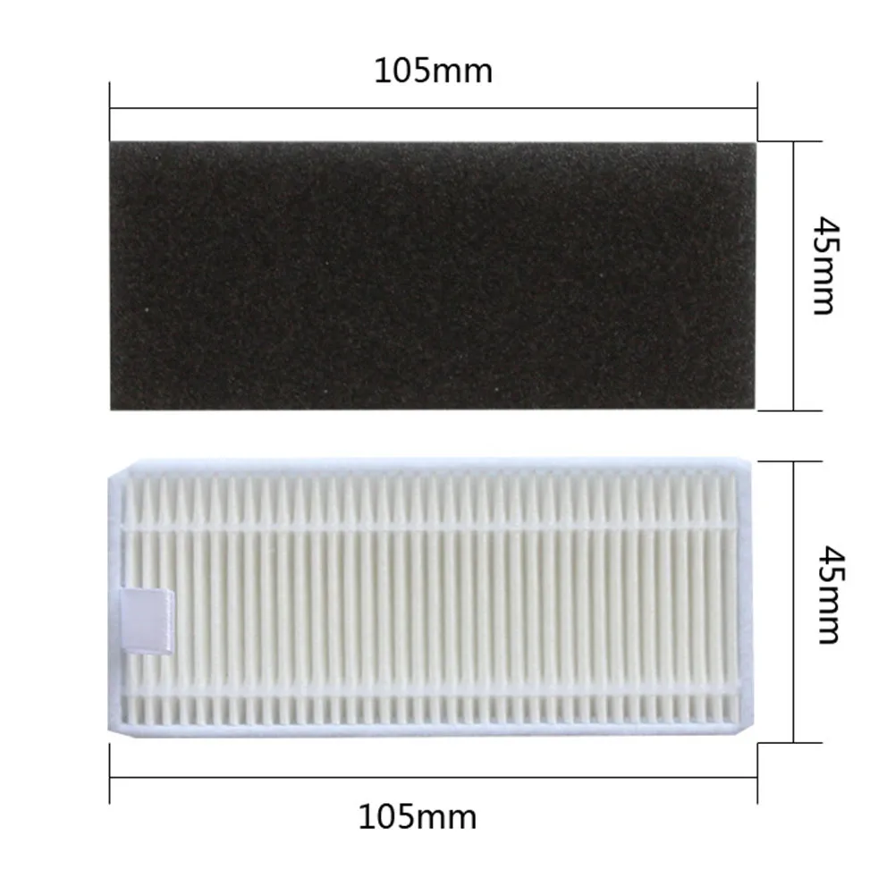 6pcs For Lefant M1 U180 T700 Robot Vacuum Filters Washable/Replacement Parts For Pet Hair And Dust Easy Install White Filter Kit